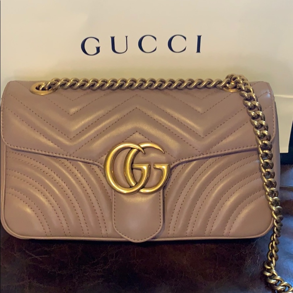 Gucci GG Marmont Flap Small, Rose